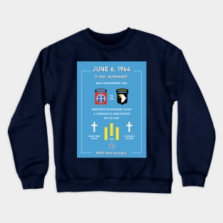 D Day Landing 80th Anniversary June 1944 Normandy Crewneck Sweatshirt